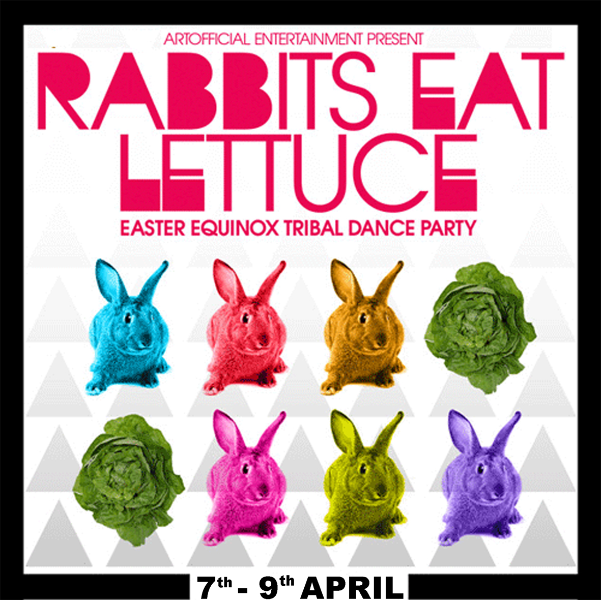Rabbits Eat Lettuce ~ 2012
